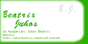 beatrix juhos business card